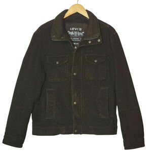 Levi's Vintage Brown Corduroy Trucker Jacket Men's Fall Layering Size Medium